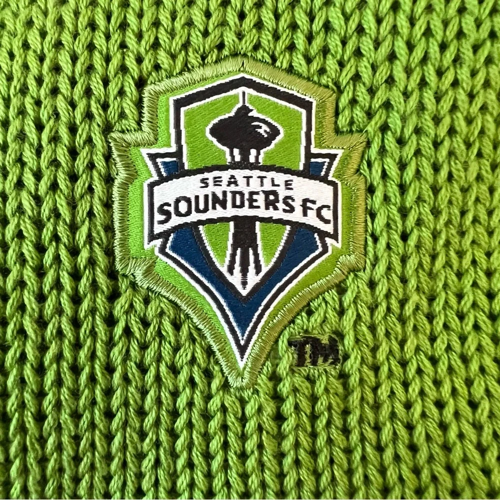 Adidas Seattle Sounders FC Long Knit Scarf Grey Green O/S